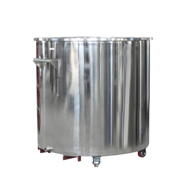 High pressure homogenizer with stainless steel mixing tank
